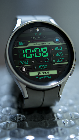 WFP 052 Digital watch face Screenshot 3