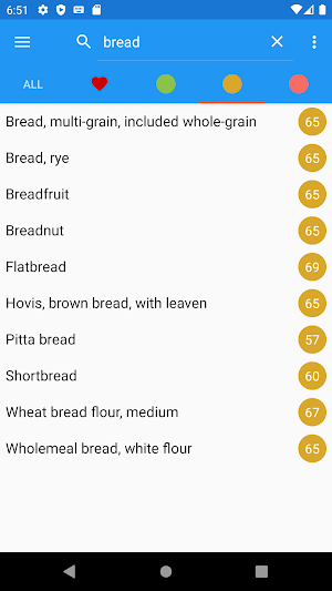 Glycemic Index Screenshot 1