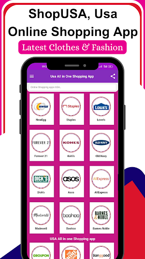 Online shopping apps Usa Screenshot 1
