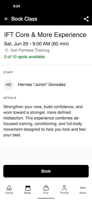 IFT Experience App Screenshot 2