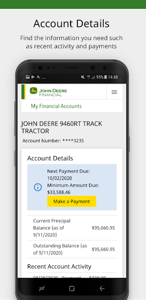 John Deere Financial Mobile Screenshot 0