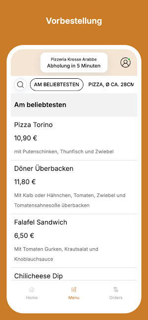 Pizzeria krosse Arabbe Screenshot 1