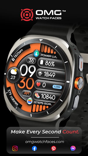 OMG 230 - Digital Watch Face Screenshot 2