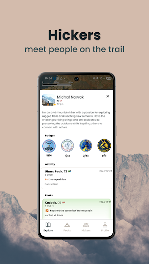 Mount Story Database Screenshot 1