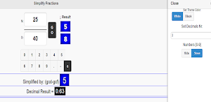 Calculator to Simplify or Reduce Fractions + GCD Screenshot 3