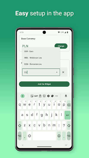Currency Converter Widget Screenshot 1