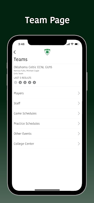 Oklahoma Celtic Soccer Screenshot 3