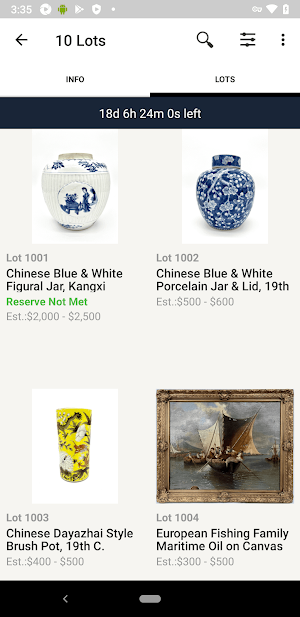 Topwells Auction Screenshot 2