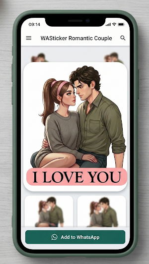 WASticker Romantic Couple Love Screenshot 1