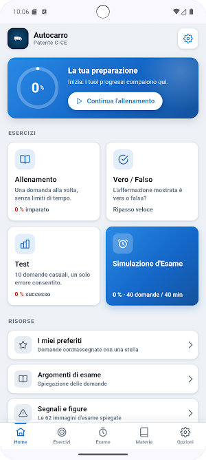 Quiz Patente C-CE 2026 Screenshot 0