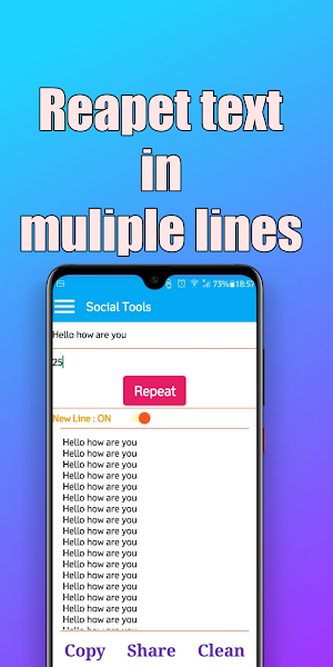 TOOLKIT | Repet text, text to  Screenshot 1