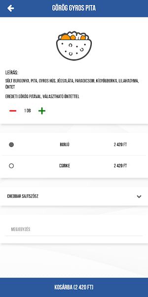 Gyros Sarok Screenshot 2