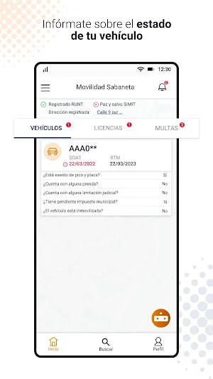 Movilidad Sabaneta Screenshot 2