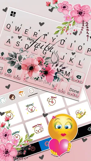 Faith Blossom Keyboard Background Screenshot 2