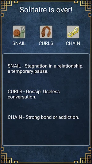 Russian solitaire fortune telling Screenshot 2