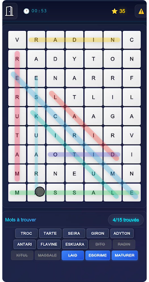 Mots Mêlés Plus Screenshot 2