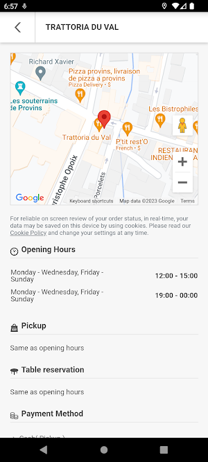 Trattoria du Val Screenshot 3