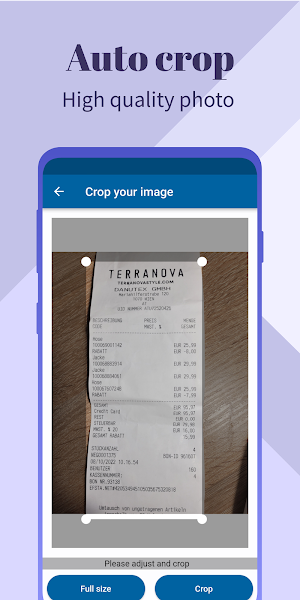 Receipt Assistant Screenshot 1