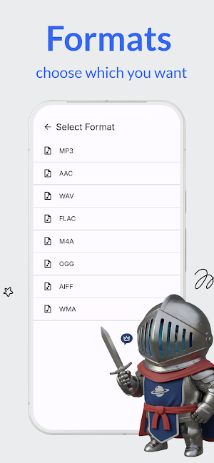 Audio Converter (M4A AAC WAV) Screenshot 1