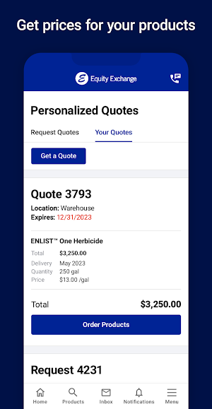 Equity Exchange Portal Screenshot 1
