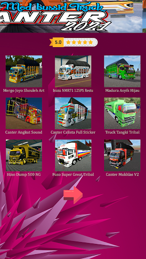 Mod Bussid Truck Canter 2021 Screenshot 1