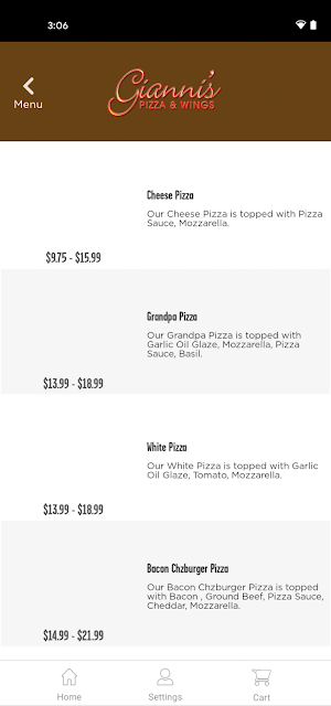 Gianni's Pizza & Wings Screenshot 2