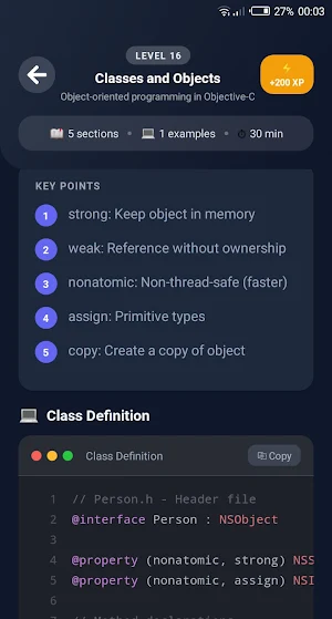 Objective C pro Screenshot 2