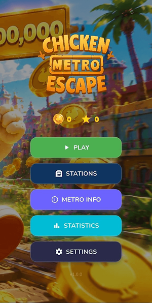 Chicken Metro Escape Screenshot 0