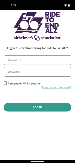 Ride to End ALZ Screenshot 0