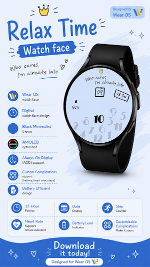 Relax Time Watch face Screenshot 2