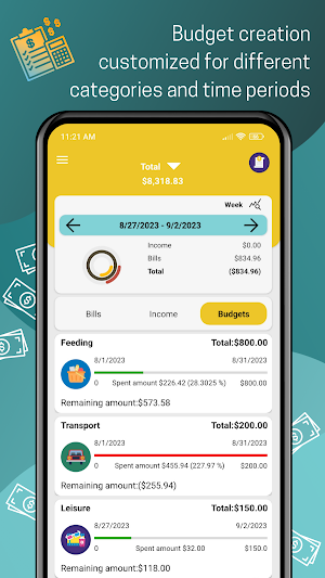 Moneyz: Home budget & Expenses Screenshot 2