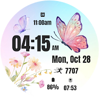 Butterfly Flower  Watch Face