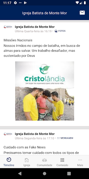 Igreja Batista de Monte Mor Screenshot 3