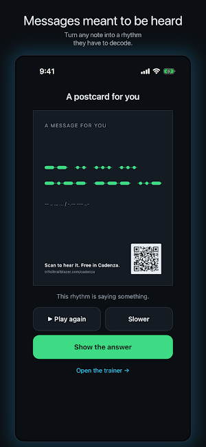 Cadenza: Morse Code Trainer Screenshot 1
