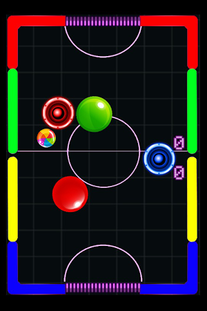 Bubble Shooter Glow Air Hockey Screenshot 3