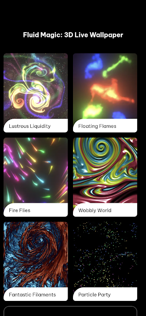 Fluid Live Wallpaper 3D Magic Screenshot 0