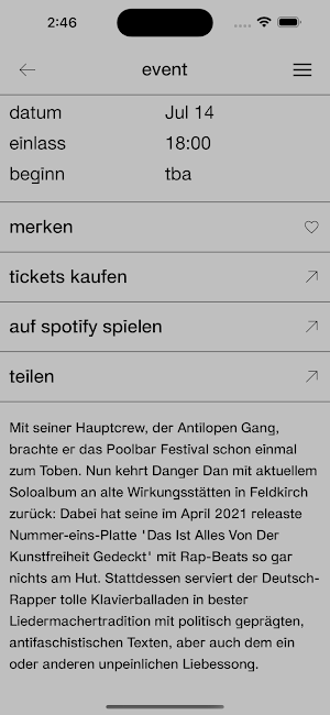 Poolbar Festival Screenshot 2