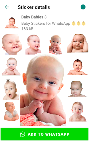 Baby Stickers for WhatsApp Screenshot 1