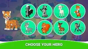 Kids Action Games with Animals Screenshot 1