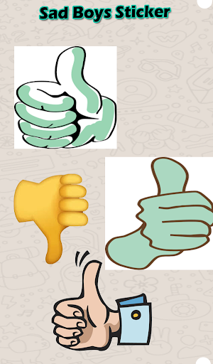 Stiker Jempol Semua untuk Mengobrol- WAStickersApp Screenshot 3