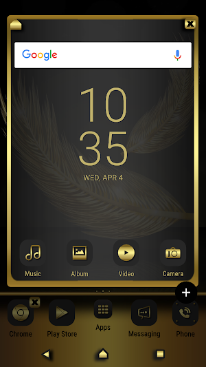 Golden Feathers for XPERIA™ Screenshot 3