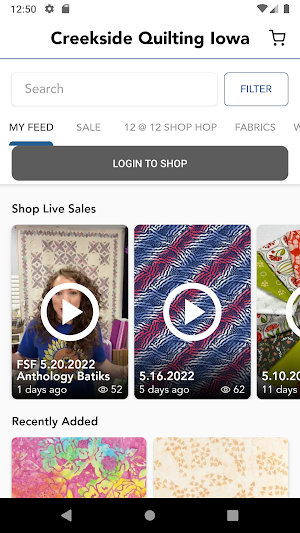 Creekside Quilting Iowa Screenshot 1