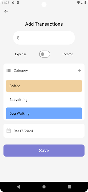 Simple Expense Tracker Screenshot 1