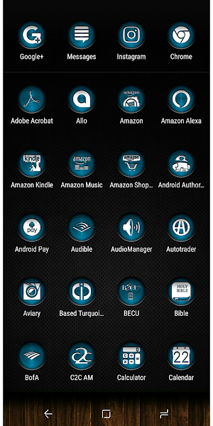 Jaron XW Turquoise Icon Pack Screenshot 1