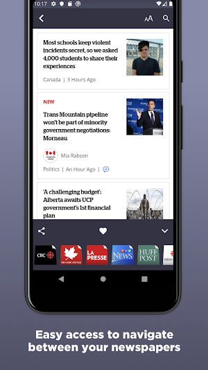 Canadian Newspapers Screenshot 2