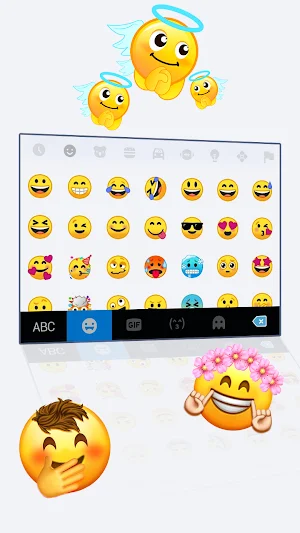 Simple Blue Business Keyboard Background Screenshot 2