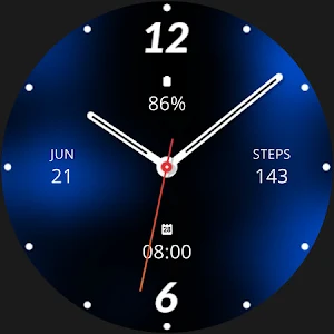 Blue Analog Watch Face Screenshot 3