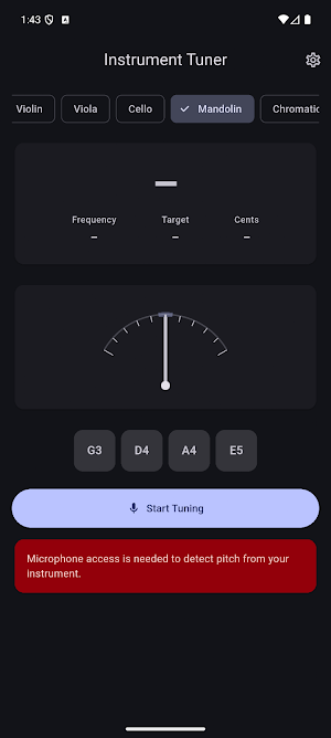 Instrument Tuner Screenshot 2