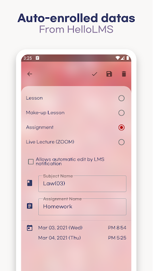 Albatross Reminder - Don't miss LMS lecture & h.w. Screenshot 3
