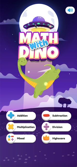 Dino Math Quest - Math Games Screenshot 0
